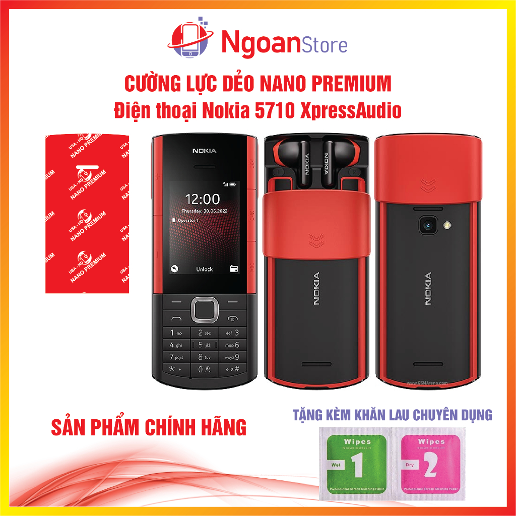 Cường lực dẻo Nano cho điện thoại Nokia 5710 XpressAudio- Ngoan Store