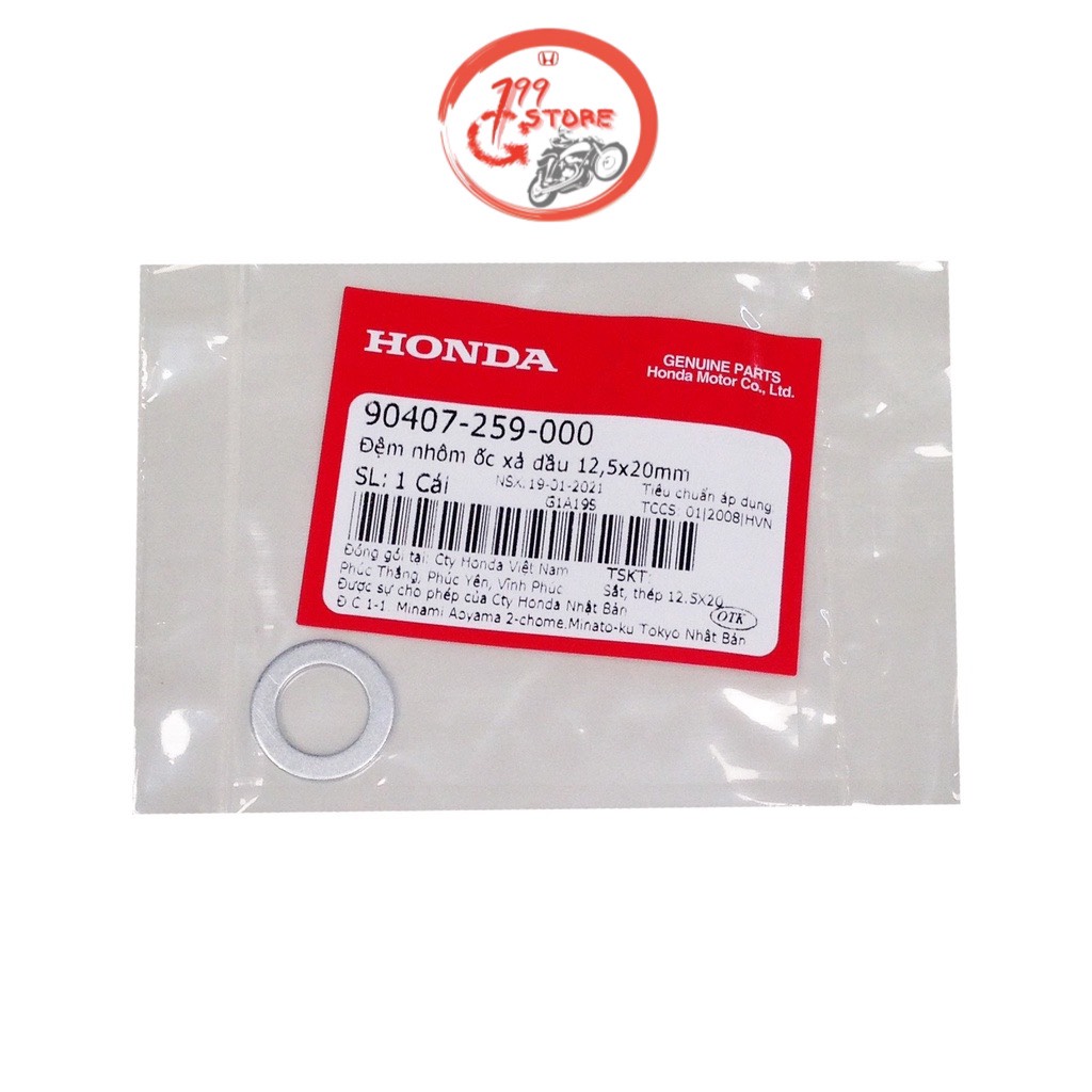 Long Đền Xả Nhớt Dầu Hộp Số Xe Máy Honda Và Yamaha Size 12mm (Ốc nhớt 13mm vẫn dùng được) 90407-259-