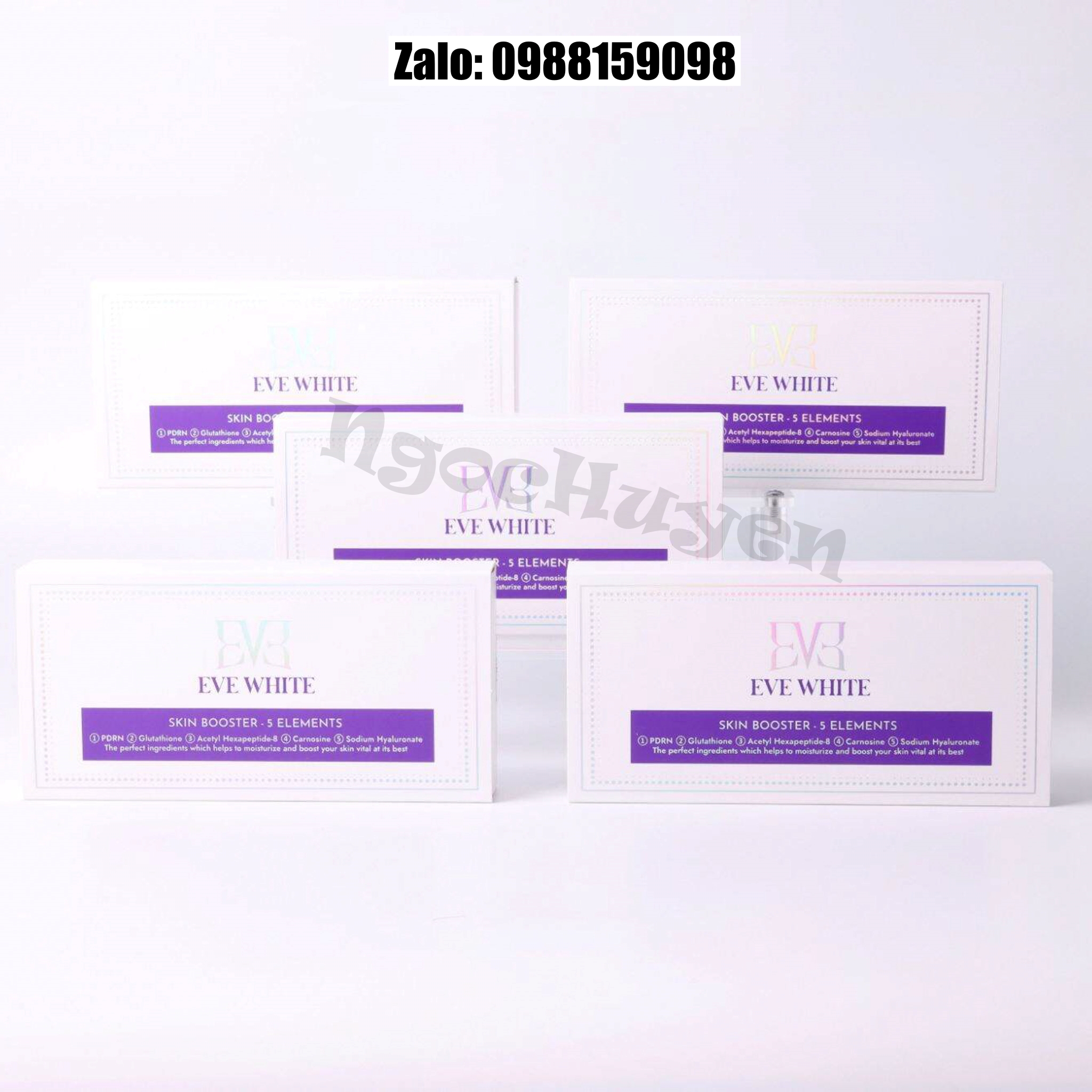 Tinh chất căng bóng da tiêm meso Eve White - 1hộp 5 lọ 5ml
