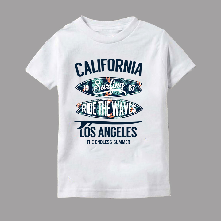 Áo Thun California Bé Trai  Bé Gái Vải Thun Cotton Mềm Mịn