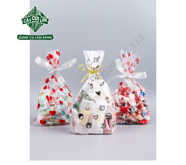 SET 50 TÚI KIẾNG HỌA TIẾT (gồm dây kẽm)