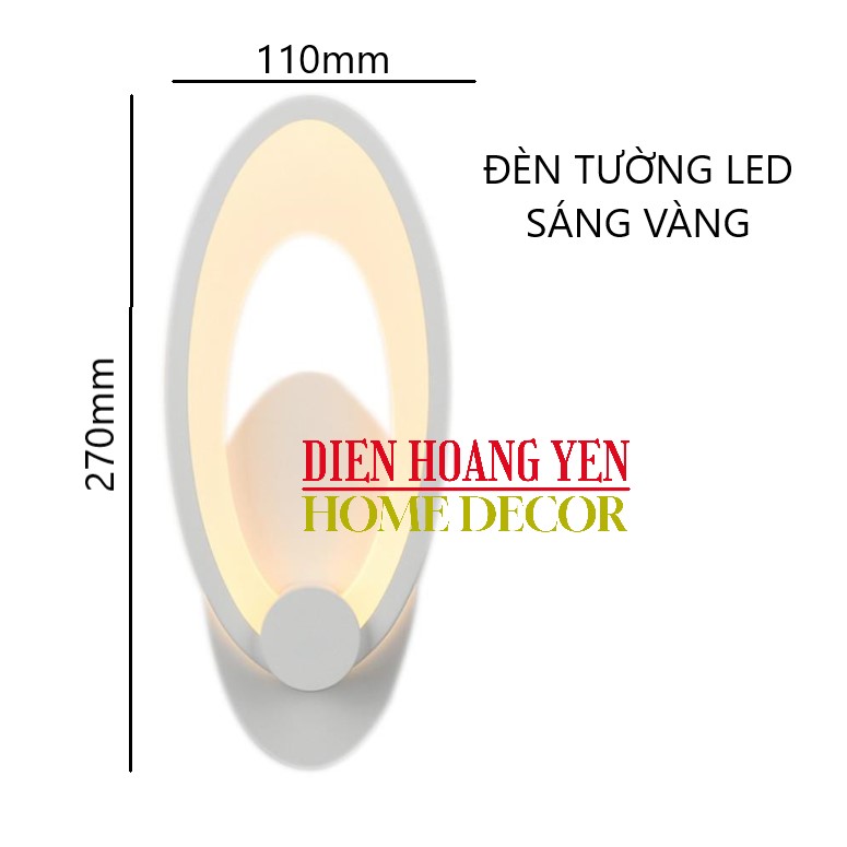 Đèn Tường LED hoa mai 6 cánh V-6081 L180xH190
