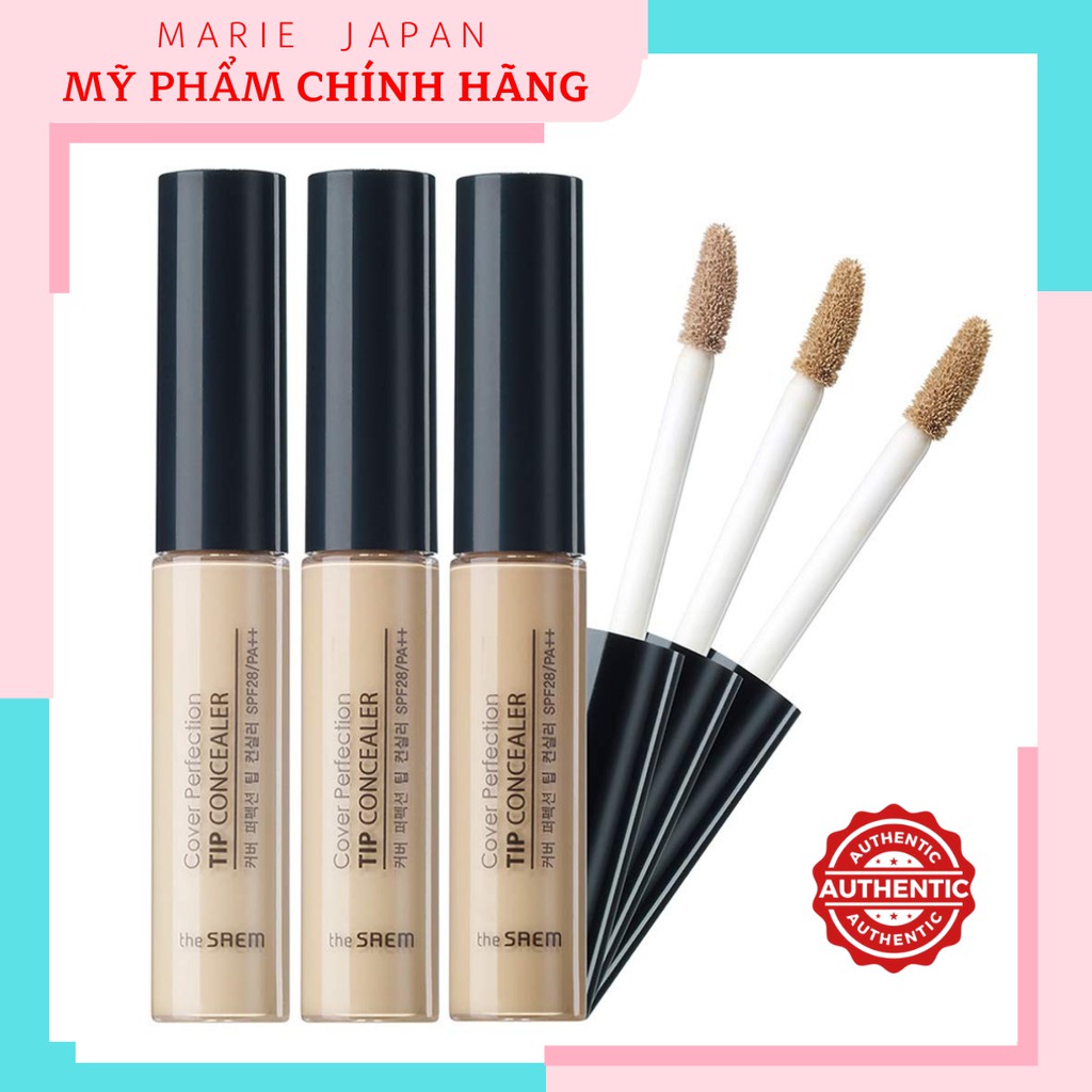[HCM]Kem Che Khuyết Điểm The Saem Cover Perfection Tip Concealer SPF28 PA++