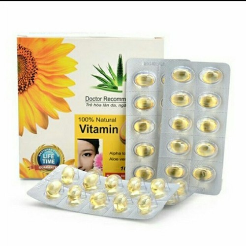 Combo 3 Hộp Vitamin E Mỗi Hộp 100 Viên Đẹp Da Chống Lão Hóa