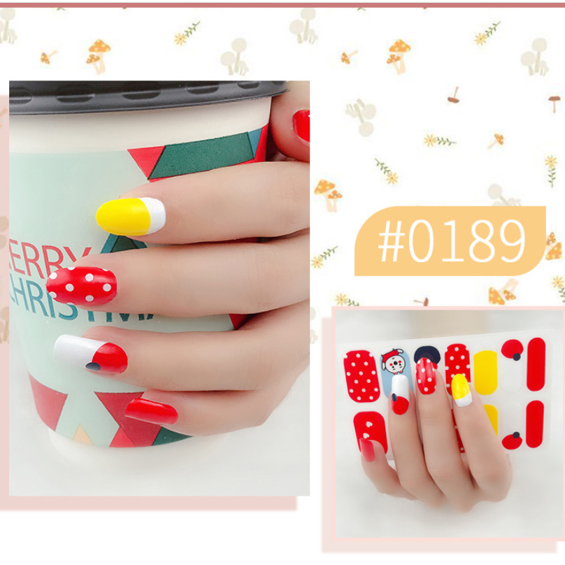 14 miếng dán móng tay nail sticker