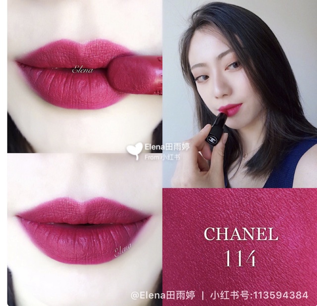 Son Chanel 114 Épitome Đỏ Mâm Xôi