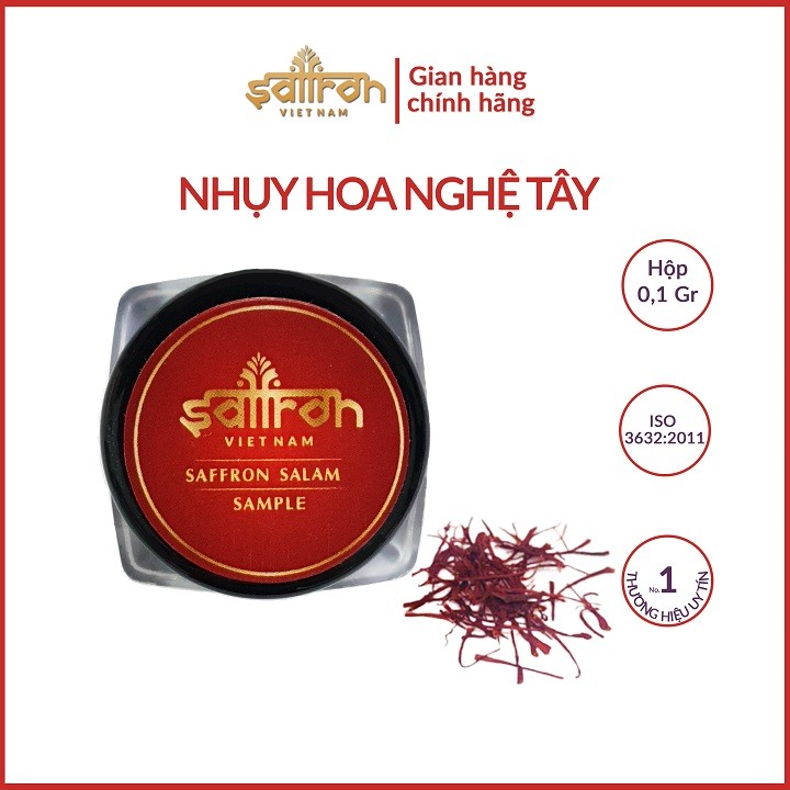 Nhụy Hoa Nghệ Tây Saffron Salam Sample 0.1Gram Nhập Khẩu Iran - Slsp01