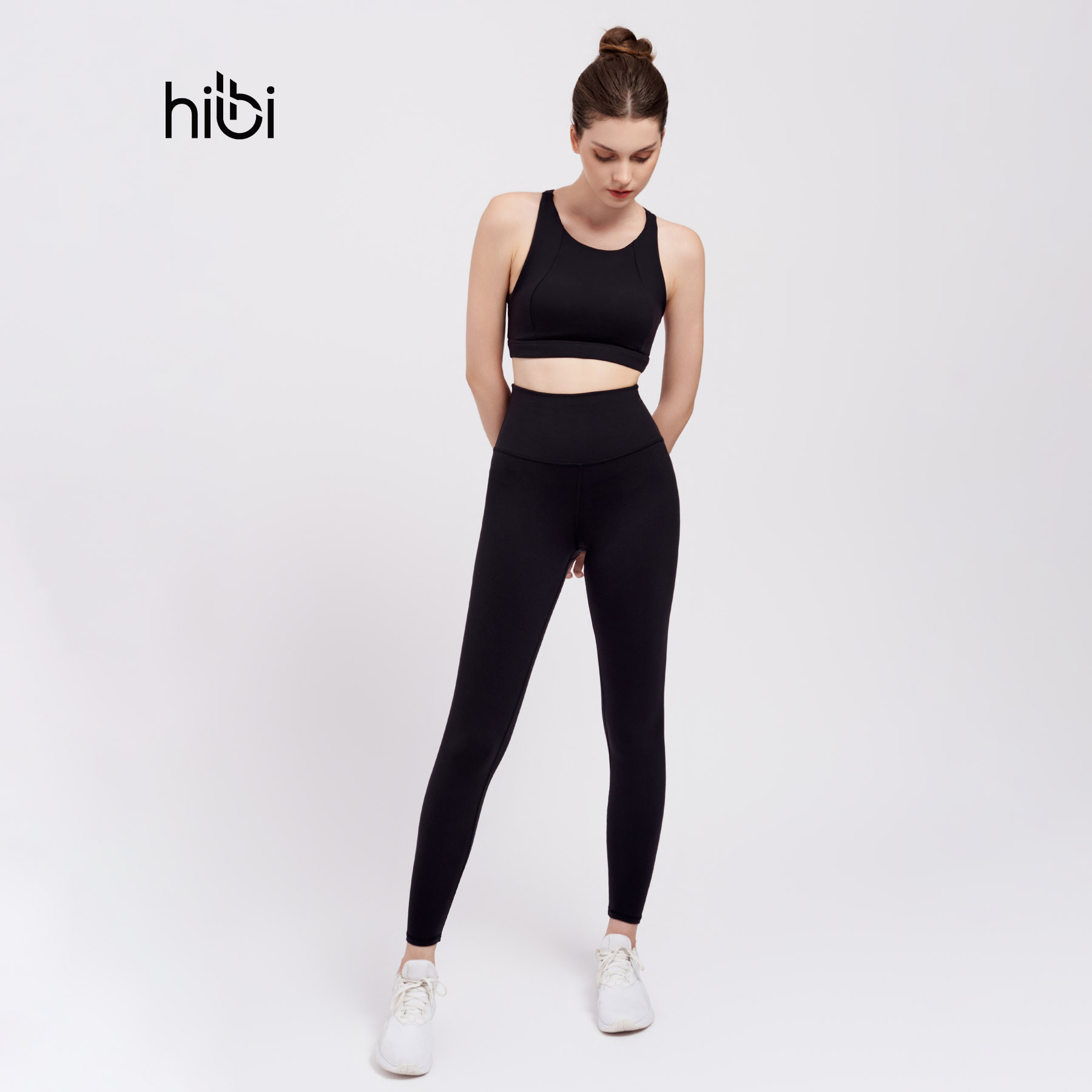 Set đồ tập Yoga Luxury Hibi Sports H138 - Áo Bra khoét lưng tam giác - Kèm mút ngực