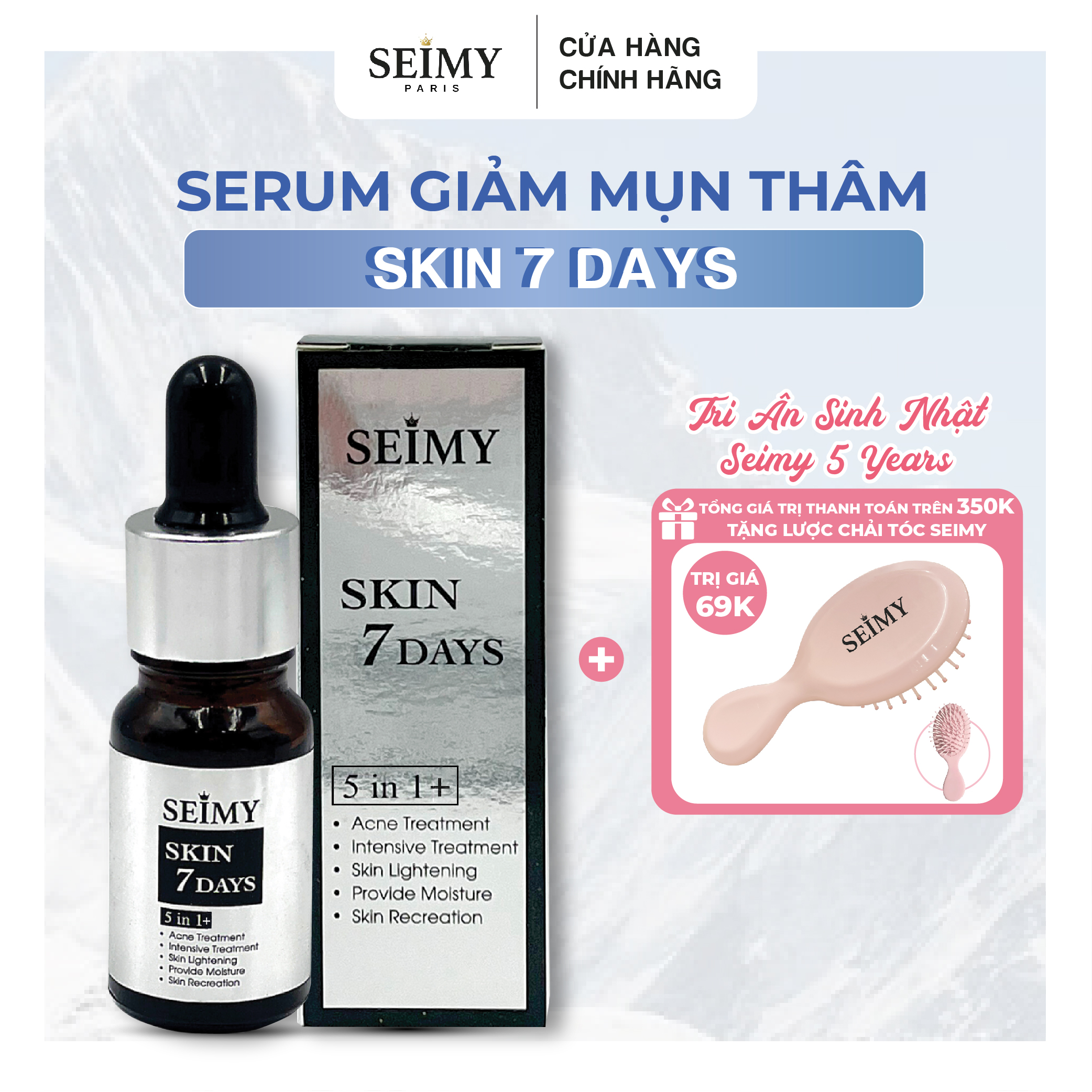 Serum giảm mụn Seimy - Skin 7 Days 10ml