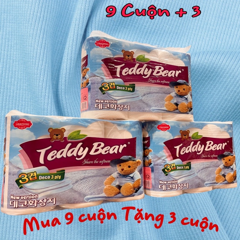Tặng Cọc Gỗ để Khăn Giấy TEDDY BEAR khi mua Combo 9 Cuộn Giấy Đa Năng