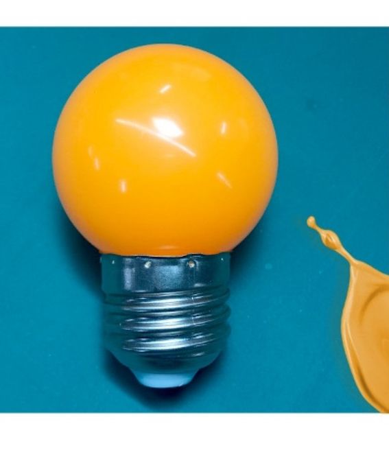(Bảo Hành 2 Năm) Bóng Đèn Chanh Bóng Led 1W Đổi Màu Trang Trí Nhà Cửa Led RGB 7 Màu Nháy Đổi Màu Tự Động Chống Nước