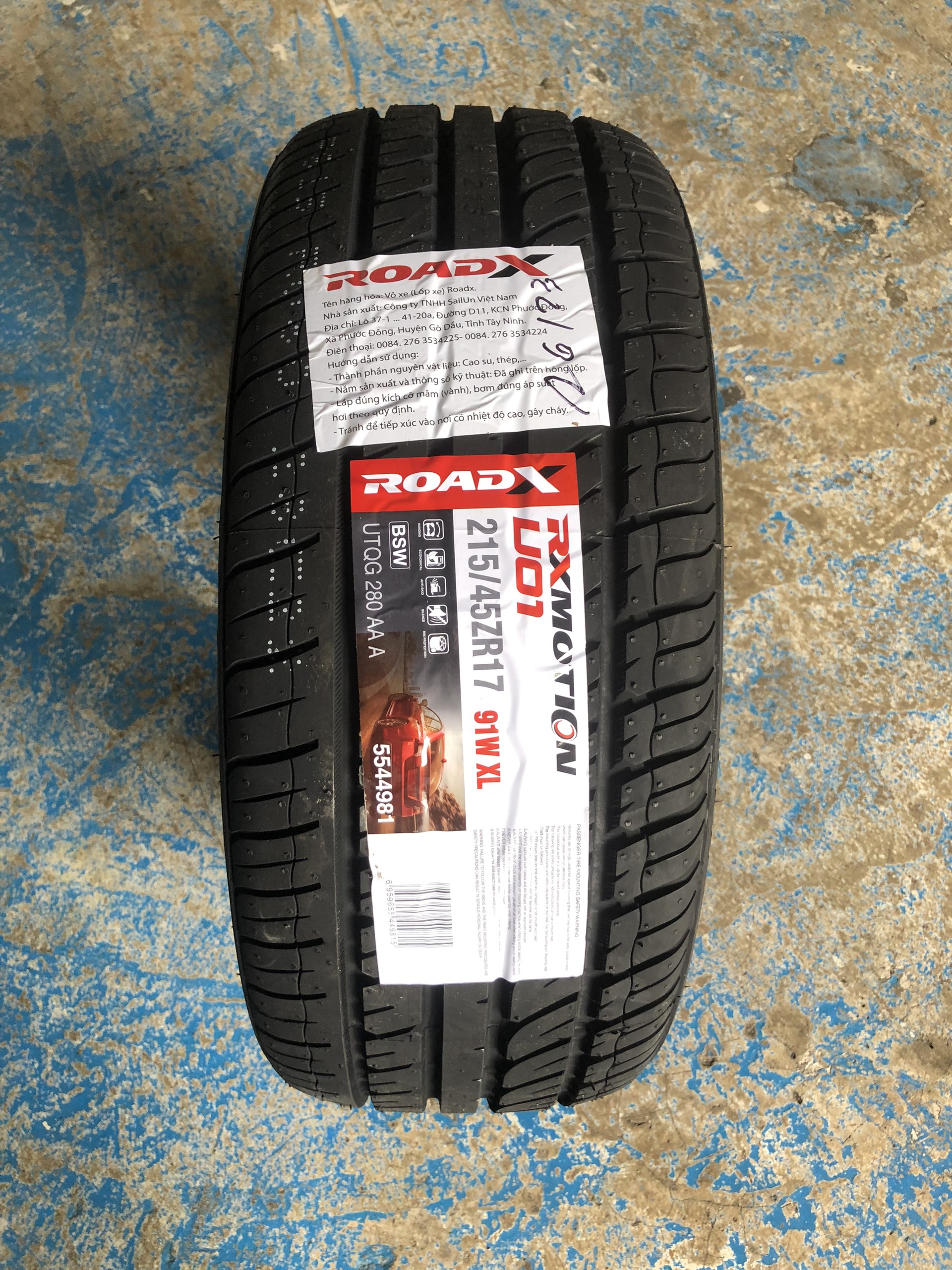 Lốp RoaDX 215/45r17 U01