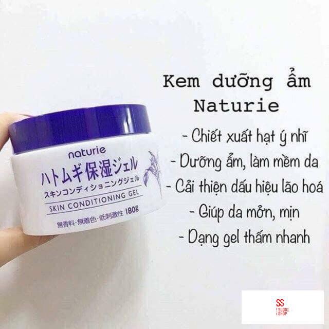 Kem dưỡng ẩm trẻ hoá da hạt ý dĩ Naturie Nhật Bản