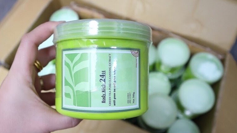 Kem Kích Trắng Trà Xanh 24H Hộp 500Gr