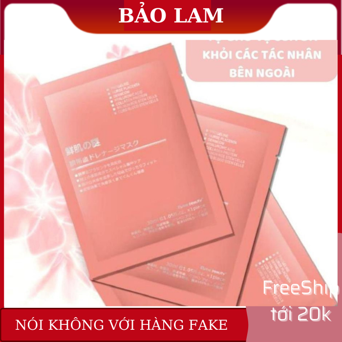 Mặt nạ nhau thai cừu cuống rốn tế bào gốc Nhật Bản Rwine Beauty dưỡng da cung cấp độ ẩm tái tạo collagen