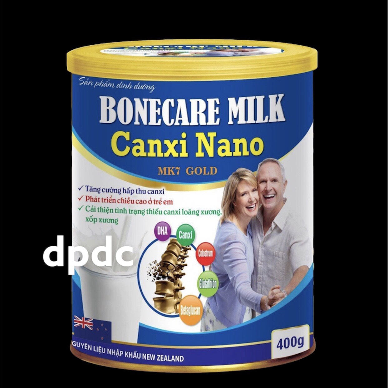 Sữa Bột Tăng Chiều Cao Bonecare Milk Canxi Nano MK7 Gold- Tăng Cường Hấp Thu Canxi Phát Triển Chiều Cao Ở Trẻ Em