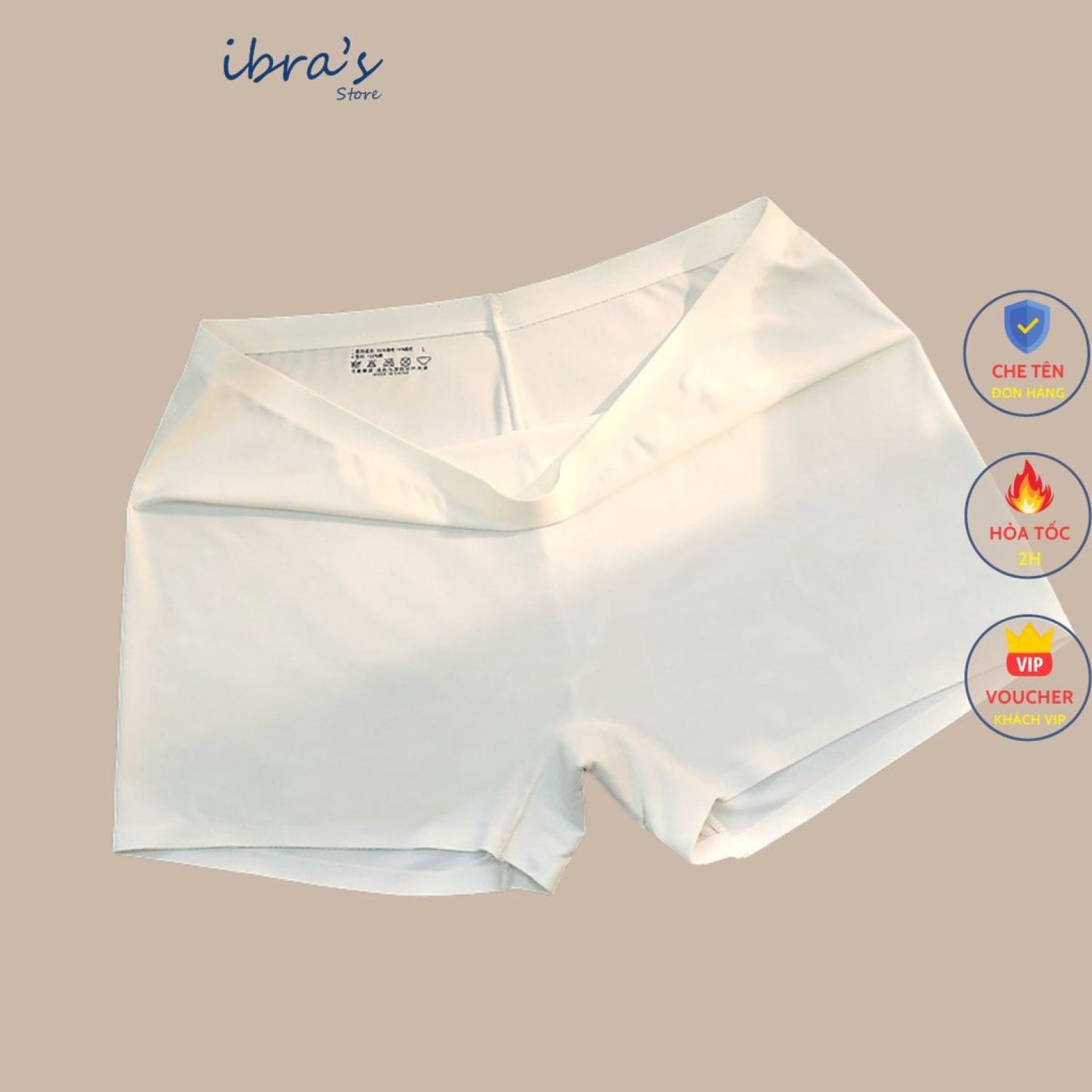 [Nhập mã LAZFASHION11 - giảm 15%, tối đa 40k/249k]-Quần Lót Boxer Nữ Thun Lạnh Cạp Cao IBRA'S STORE 
