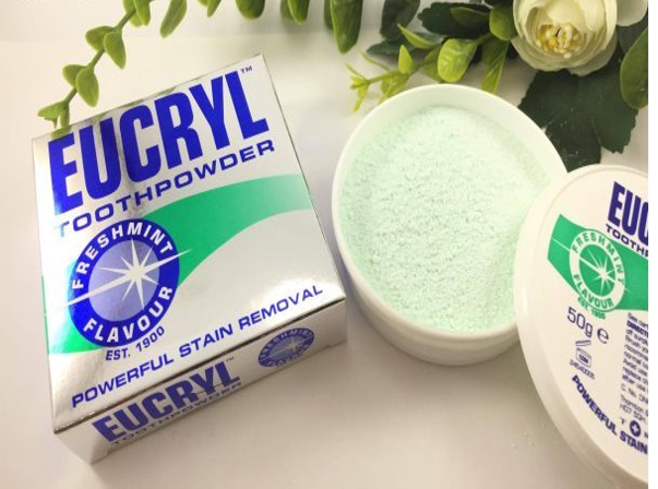 [Hcm]Bột Bạc Hà Giúp Làm Sạch Miệng Sáng Răng Eucryl Toothpowder 50G