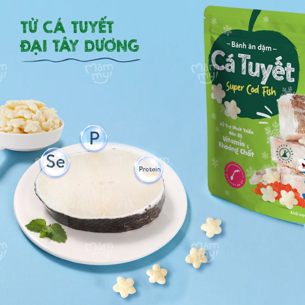 Bánh ăn dặm Mămmy vị trái cây giàu vitamin và chất xơ thiết kế chống hóc dạng que cho bé từ 6 tháng