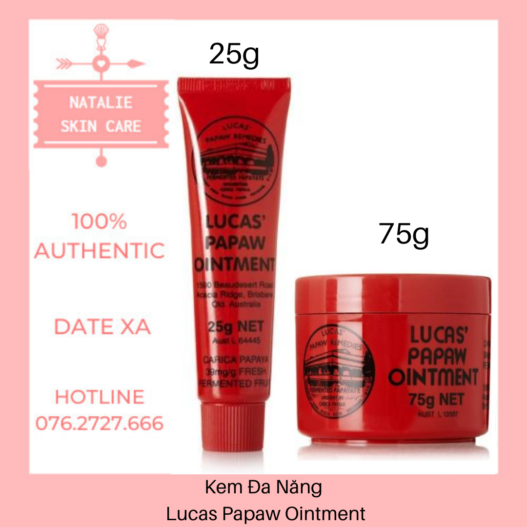 [Hcm][Đủ Size] Kem Đa Năng Đu Đủ Lucas Papaw Ointment