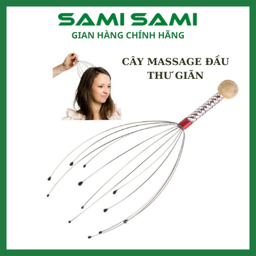 Cây massage đầu thư giãn bằng inox chắc chắn SAMI SAMI OFFICIAL STORE