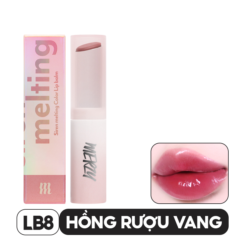 [NEW] Son Dưỡng Ẩm Có Màu Cho Môi Mềm Mịn Căng Mọng Merzy Siren Melting Color Lip Balm 3g