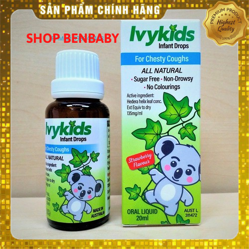 Ivykids Úc cho bé - Tinh chất ho Ivykid