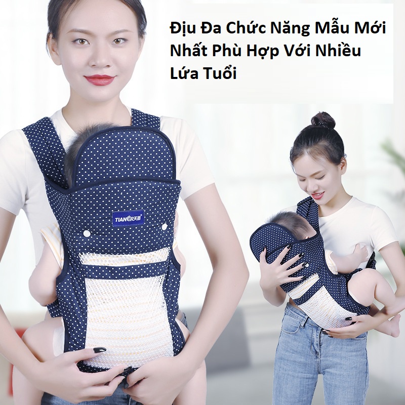 HÀNG NHẬP KHẨU Địu Em Bé Sơ Sinh Có Đỡ Cổ Đa Năng Gọn Nhẹ Hàng Chất Lượng Cao Đai Địu Em Bé Đi Xe Máy 2023
