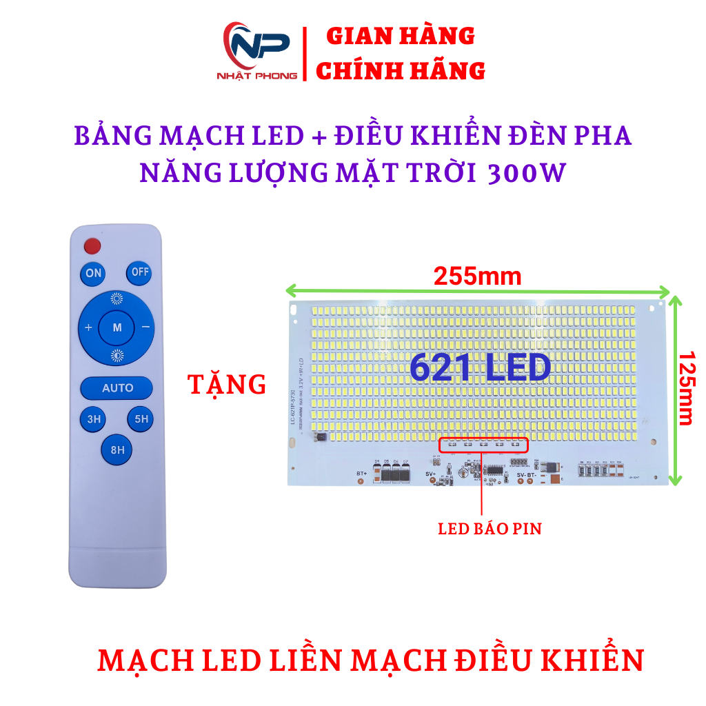 Chip led đèn năng lượng mặt trời có mạch điều khiển dùng cho đèn led Pha năng lượng mặt trời 100W200