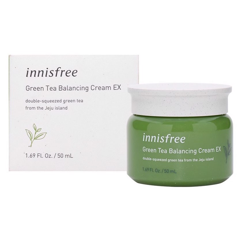 Kem Dưỡng Trắng Da Chiết Xuất Trà Xanh Innisfree Green Tea Balancing Cream Ex 5