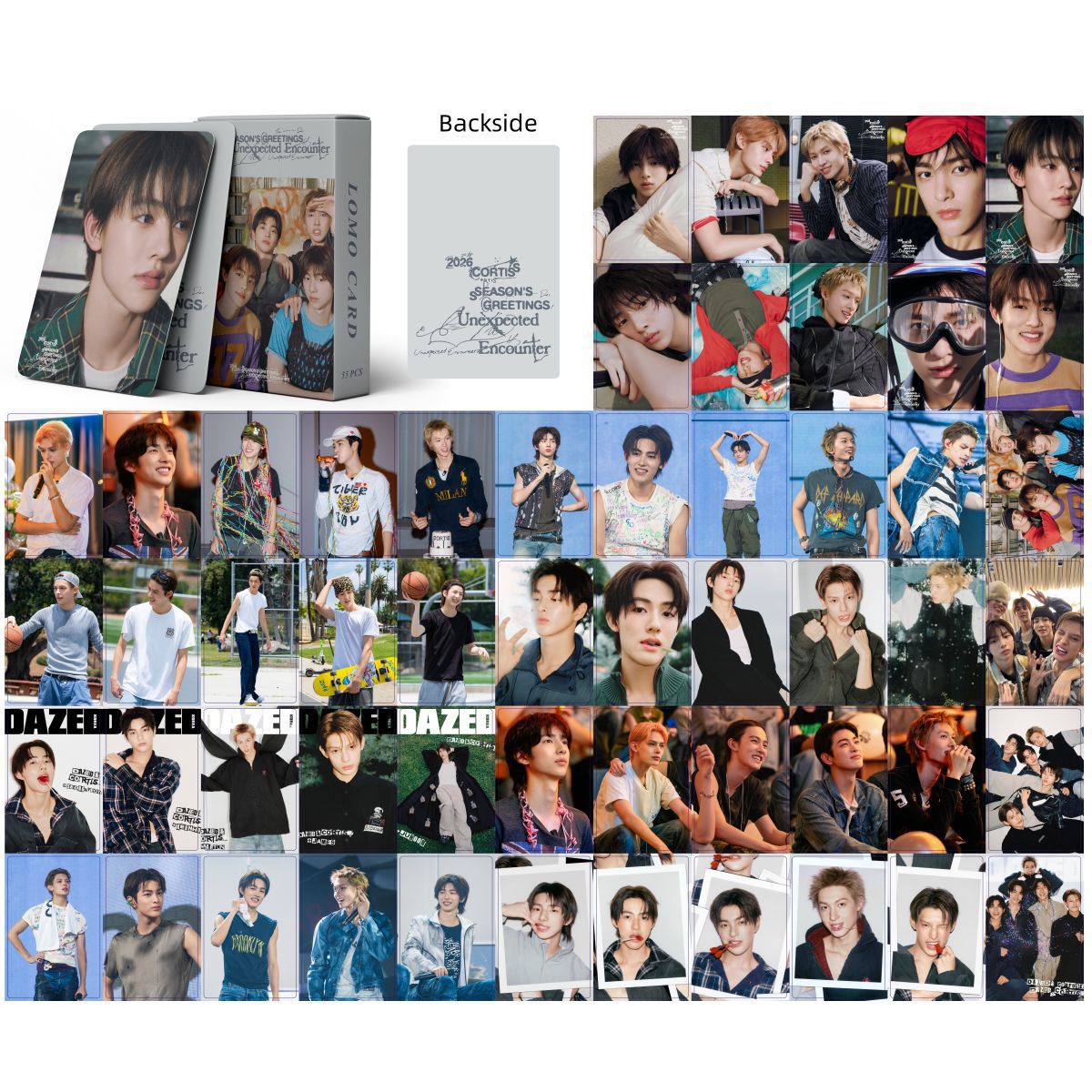 Set 55 lomo card CORTIS Seasons Greeting 2026 - Mẫu 2