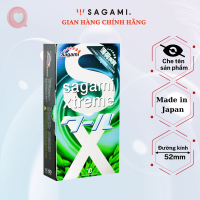 Bao cao su hương Bạc Hà Sagami Spearmint (hộp 10 chiếc) - baocao su nam có Vị Bạc Hà mát lạnh giúp kéo dài thời gian chống xuất tinh sớm