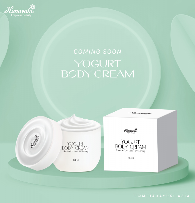 Kem Dưỡng Trắng Da Toàn Thân Yogurt Body Cream Có Chất Kem Mềm Mịn Giàu Dưỡng Chất Từ Thiên Nhiên Và Mùi Hương Yogurt Dịu Nhẹ - Hanayuki Chính Hãng