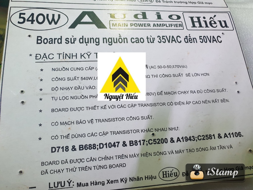 Mạch công suất amply 16 sò 540W