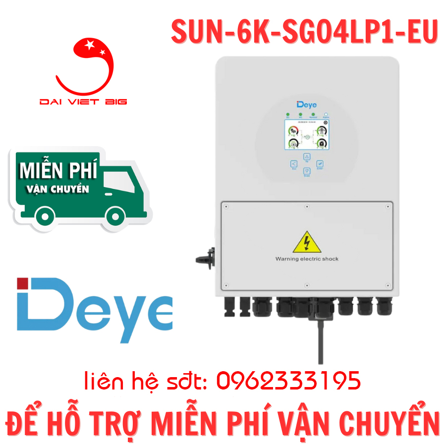 Biến tần hòa lưới DEYE 6KW | Inverter DEYE 6KW SUN-6K-G