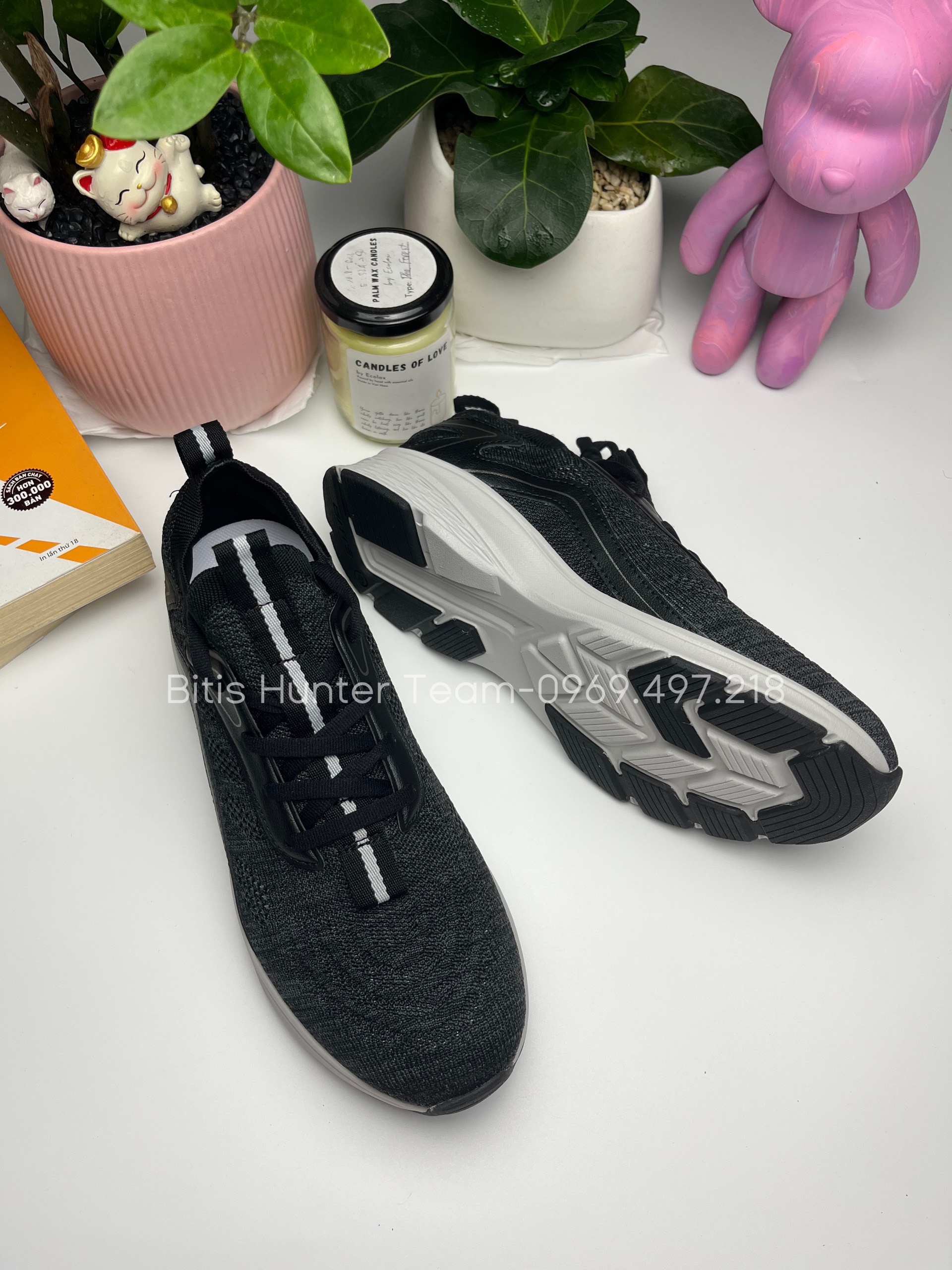 [NEW ARRIVAL] Giày Thể Thao Nam - Nữ Bitis Hunter Core 2k22 - DSMH10900DEN/DSWH10900DEN (Đen)