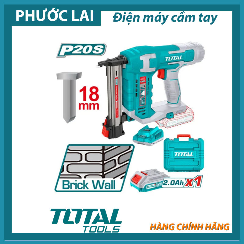 Máy bắn đinh bê tông dùng pin 20V TOTAL TCSTLI3808