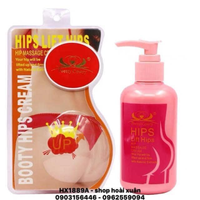 [Hcm]Kem Nở Mông Pretty Cowry Booty Hips Lift Hips Cream Làm Săn Chắc Mông 200Ml - Hx1889A