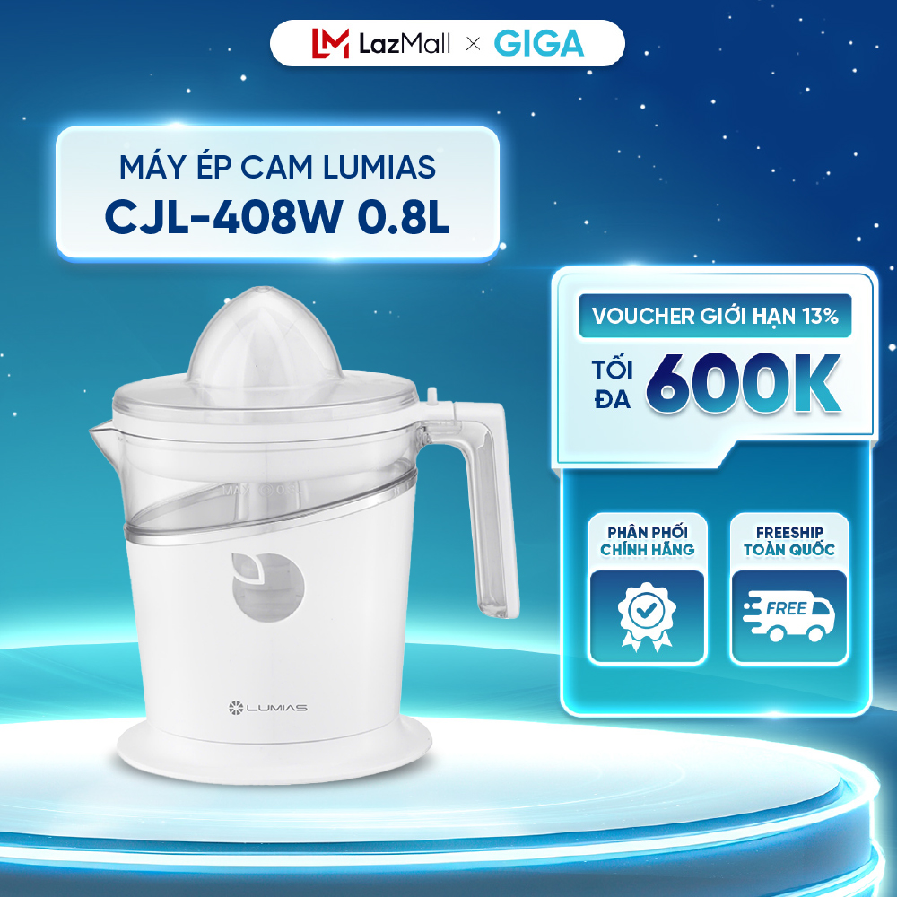 Máy ép cam Lumias CJL-408W - 0.8 lít 40W