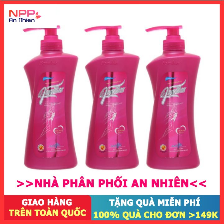 Combo 3 Sữa Tắm Collagen Familiar Hồng Chai 550Ml - Npp An Nhiên