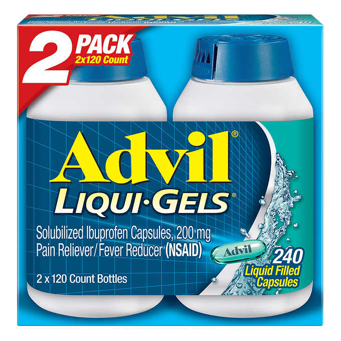 [Hcm]Viên Uống Giảm Đau Advil Liqui Gels Ibuprofen 200 Mg. Pain Reliever/Fever Reducer 240 Viên