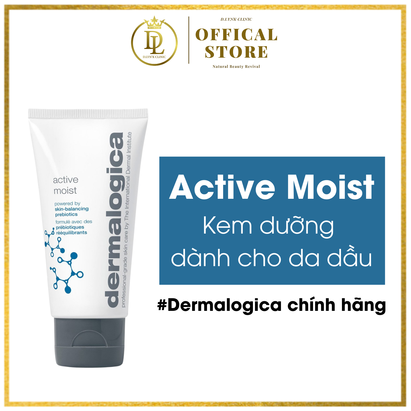 [Hcm][ Kem Dưỡng Da Dermalogica ] Kem Dưỡng Dành Cho Da Dầu - Active Moist Dưỡng Da Mềm Mịn