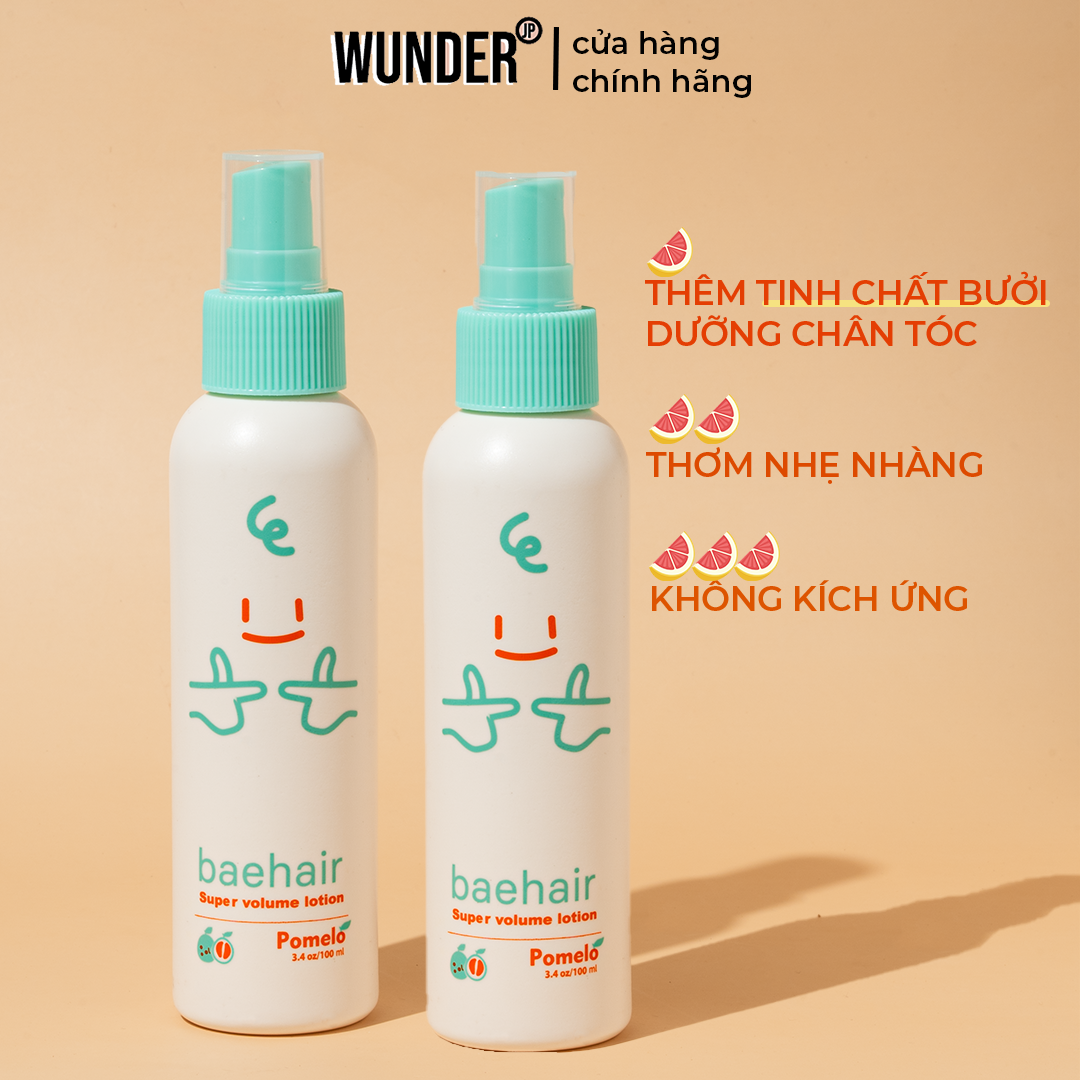 2 Xịt dưỡng làm dày ngăn ngừa rụng tóc Baehair - TIẾT KIỆM 100K