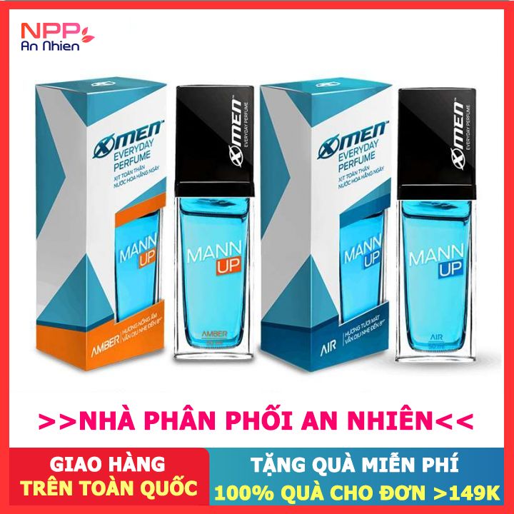 Xịt Nước Hoa Hằng Ngày X - Men Everyday Perfume Mann Up Chai 50Ml - Npp An Nhiên