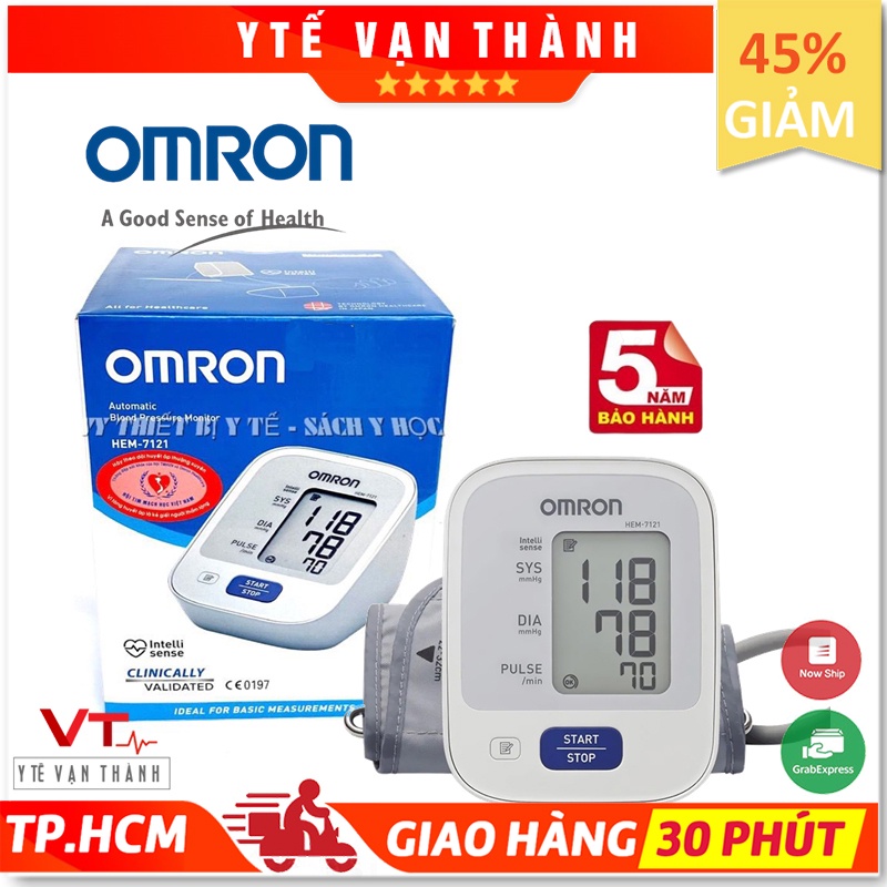 ✅ [Chính Hãng 100%] Máy Đo Huyết Áp Bắp Tay Omron Hem - 7121 - Vt0003 [ Y Tế Vạn Thành ]