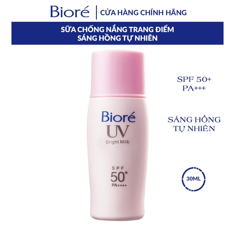 Sữa Chống Nắng Sáng Hồng Tự Nhiên Biore 30ml