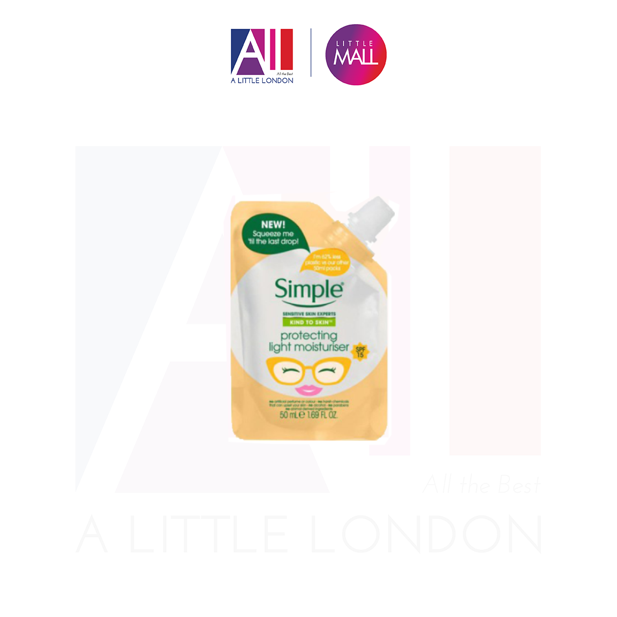 Kem dưỡng chống nắng Simple Kind To Skin Protecting Light Moisturizer SPF15 (Bill Anh)