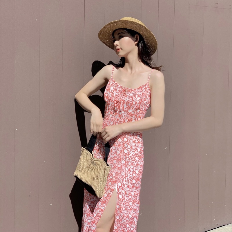 Đầm Hoa Nhí 2 Dây Nữ 🦋 Váy Dây Buộc Hoa Nhỏ 3 Màu 🦋 - Váy Fashion