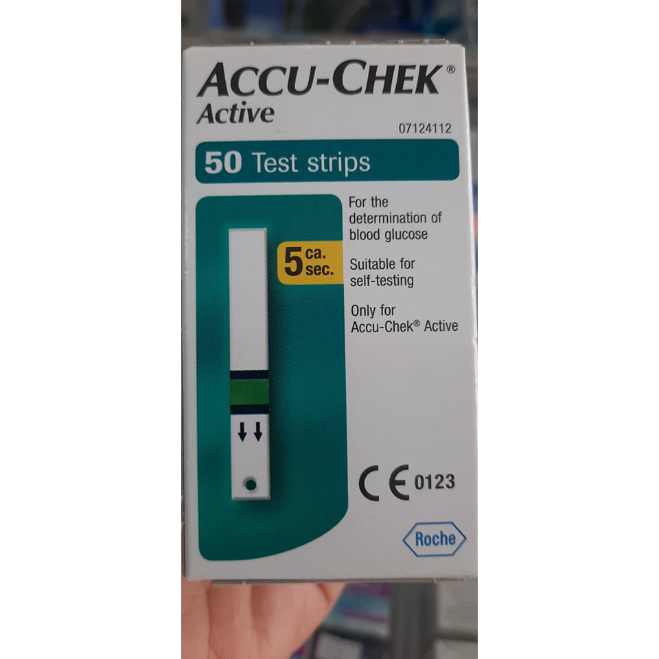 [Hcm][Chính Hãng] Que Thử Đường Huyết Acc - Chek Active (Hộp 50 Que) (Tặng Kèm 50 Kim Lấy Máu Khi Mua Từ 2 Hộp Trở Lên)