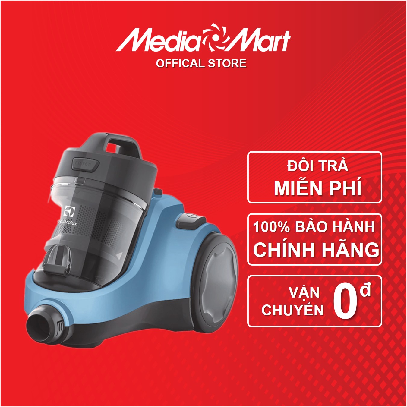 Máy hút bụi Electrolux 1800W EC31-2BB